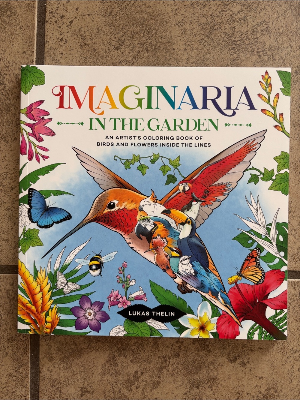 Imaginaria In The Garden artist’s coloring book of birds and flowers